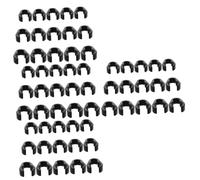 ibasenice 60pcs Microphone Cable Clips Mic Holders for Stand Easy to Install Wire Clamps Compatible Mic Stands Prevents Cable Shake and Disorder