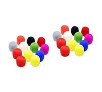 ibasenice 60pcs Replacement Microphone Cushion Pads Windscreen Cover Assorted Microphone Covers for Gaming Headset Random Color