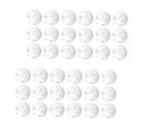 ibasenice 60pcs White Rattle Inserts for Plastic Balls for DIY Stuffed Animals Crochet Noise Maker Repair Parts Sensory Shaker Bells for Crafts and Doll Puppets