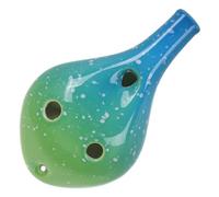 ibasenice 6hole Small Ceramic Ocarina Sky Elegant Wind Instrument for Beginners for Parties and Musical Practice Producing Rich Alto c Tones