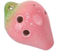 ibasenice 6hole Strawberry Ocarina Instrument Creative Ocarina Plaything for Boys and Girls Music Teaching Tool Beautiful Sound for Students and Beginners