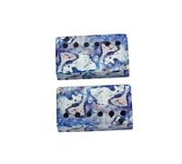 ibasenice 6holes Electric Guitar Pickup Covers Humbucker Covers Solid Copper Gbq Classic Design