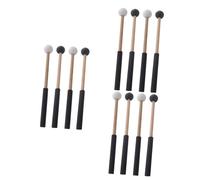 ibasenice 6pairs Drum Sticks Percussion Mallets Ahead Tongue Drumsticks Musical Instrument