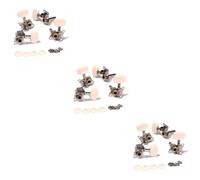 ibasenice 6pairs Reliable Ukulele Tuning Pegs Machine Heads Tuner Easy to Tune Engraved Design for Rl Ukulele Classical Guitar