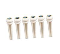 ibasenice 6pcs Acoustic Guitar Bridge Bone Bridge Saddles for Folk Guitar Sound Quality and Adds Style