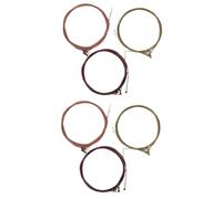 ibasenice 6pcs Acoustic Guitar Steel String Brass Coated Guitar Strings for Music Instruments for Live Performances and Practice Sessions