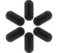 ibasenice 6pcs Adhesive Pencil Holder Clips for Pens and Markers, Black Silicone Sticky Pen Holders Resistant to Daily Wear, Multipurpose Use for Student Desks and Binders, for Teachers