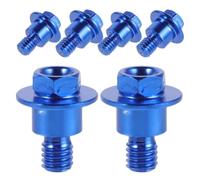 ibasenice 6pcs Aluminum Alloy Motorcycle Front Fork Guard Bolts for Offroad | Fit for Yamaha / /450F/ , ATV Fork Protector Fasteners, Enhances Shock Guard Performance