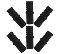 ibasenice 6Pcs American Threaded Connection Kit for 19Mm Diameter Metal Telescoping Poles Compatible with Broom Mop Squeegee Handles, Plastic Threaded Heads for Home and Commercial Cleaning