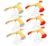 ibasenice 6pcs Balancing Eagle for Educational Developmental Skills Gravity Defying Plastic Birds Stimulate Curiosity Learning for Boys Random Color