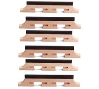 ibasenice 6pcs Banjo Bridge for String Instruments Three-legged Design for Guitar Ukulele and Banjo Enhanced Tone Transmission Maple Base