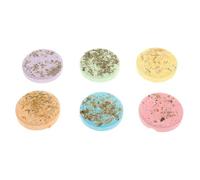 ibasenice 6pcs Bath Aromatherapy Shower Steamers with Sea Salt Sheets, Nourishes Skin and Dissolves Quickly, Trip Bathing Aroma Tool for Shower and Hotel Use, Aromatherapy Steam Pieces