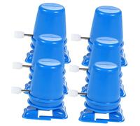 ibasenice 6pcs Blue Clockwise Windup Walking Mechanisms Replacement Parts for DIY Legged Robot Clay Craft Accessories for Repairing Broken Movements