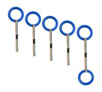 ibasenice 6pcs Children Safety Walking Rope Ring Kindergarten Outdoor Walking Aid Smooth Handles Anti-Lost Transition Rope for Park Outings Large Space Between Rings Bright Colours