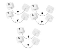 ibasenice 6pcs Combination for Refrigerator and Cabinets No Drill Installation Stylish Design Childproof Security for Fridge Easy Password Reset