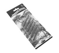 ibasenice 6pcs Compressed Charcoal Rods Black Coal Sticks Flexible Safe Drawing Sketching Supplies for Beginners and Adults