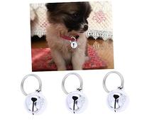 ibasenice 6Pcs Copper Pet Bells for Dogs and Cats Silver Jingle Accessories for Pet Collars Durable Design for Daily Use Hear Your Pets Anytime