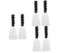 ibasenice 6pcs Cow Bells Handles for Football Games Loud Noise Makers As Percussion Instruments for Sporting Events and Parties