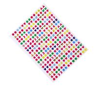 ibasenice 6Pcs Crystal Epoxy Stickers Colorful Cartoon Nail Ear Decals DIY Educational Craft for Creative Learning and Fun