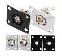 ibasenice 6pcs Electric Guitar Audio Jack Connector Sockets Base for Guitar Output Replacement Fits Electric and Bass