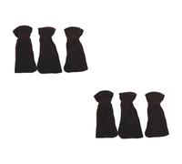 ibasenice 6pcs Elegant Piano Foot Pad Soft Fabric Piano Pedal Slip Mat Elastic Band for Keyboard Foot Pedal