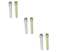 ibasenice 6pcs Fake Microphone Toy Boys and Girls Party Props Speech Practice Microphone for Girls Boys