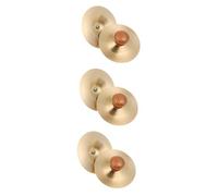 ibasenice 6pcs Finger Cymbals for Boys and Girls and Hand Percussion Instruments for Dance Belly Dancing and Stage Performance Sound for Rhythm and Music Enjoyment