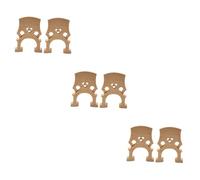 ibasenice 6pcs Fitted Bridge Maple Wood Accessory for Enhanced Sound Quality and Easy Installation Beige