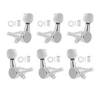 ibasenice 6pcs Fully Enclosed Alloy Tuners for Guitar Tuning String Locking Function Left Right for Electric Guitars and Stringed Instruments