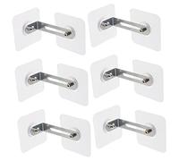 ibasenice 6pcs Furniture Anchors Anti Tip Wall Anchors Baby Proofing Furniture Safety Kit Self Adhesive Falling Prevention Fixers for Cabinets and Wardrobes