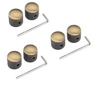 ibasenice 6pcs Guitar Effects Pedals Metal Electronic Control Knobs for Guitar Pedal Coupler and Bass Tone in Studio Live Performance