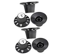 ibasenice 6pcs Guitar Knobs Volume Control Caps for Electric Guitar Bass Potentiometer Knob Replacements for Live Performance