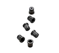 ibasenice 6pcs Guitar Mounting Buckles String Ferrules Metal Replacement Accessories Black Practical for Building and Repairing Guitar by Music Bands and Learners