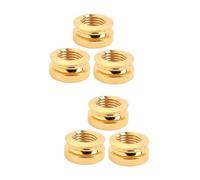 ibasenice 6pcs Guitar Replacement Pickup Endpin Jack for Bass Strap Button Compatible Guitar Strap Material for Live Performance Practice