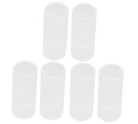 ibasenice 6pcs Guitar Slide Glass Bottleneck for Standard Guitar Slide for Blues