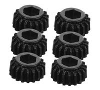 ibasenice 6pcs Guitar String Head Button Tuning Pegs Replacement Gear Tuner Buttons for Acoustic Electric Guitar Made of Material for Easy String Tuning