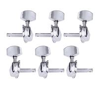 ibasenice 6pcs Guitar Tuning Pegs Head Semi-closed Vintage Tuning Keys for Folk Guitar Machine Heads Replacement