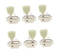 ibasenice 6pcs Guitar Tuning Pegs Lr Replacement for Acoustic Electric Guitars Tuning Peg Buttons Polished Craftsmanship