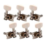 ibasenice 6pcs Guitar Tuning Pegs Replacement Retro String Knob for Acoustic Guitar Ukulele Machine Heads Tuning Keys for Left Handed Use