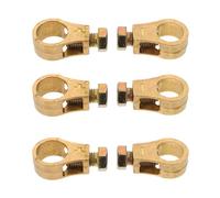 ibasenice 6pcs Heavy-duty Pure Copper Battery Terminal Clamps Quick Release Connectors for Car Truck Boat Rv Weatherproof Positive Negative Cable Clips with Fast Installation and Corrosion