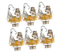 ibasenice 6pcs Jack Plug Stereo Electric Guitar Cord Guitar for Live Sound Recording