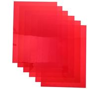 ibasenice 6pcs Light Diffuser Sheet Red Pvc Color Gels for Photography with Lightweight Transparency Sheets, for Scrapbooks and Art Projects, Providing Colour Mixing and Eye Movement