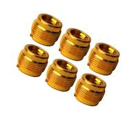 ibasenice 6pcs Mic Stand Thread Adapter Set to Aluminum Screw Converter for Microphone Stand Mounts Recording Equipment Accessories
