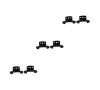 ibasenice 6pcs Microphone Wall Mount Holder Rack Hanger Hook for Ktv Home Easy Install Space-saving