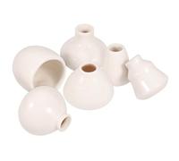 ibasenice 6pcs Mini Ceramic Small Container Set, Mixed Style Tiny Flower Pots for Desktop Water Plants, Simple Decorative Flower Holders for Home and Office Decor