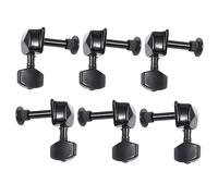 ibasenice 6pcs Mini Head Semi-closed Vintage Guitar Tuning Pegs for Acoustic Guitars