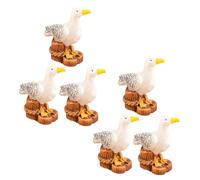 ibasenice 6pcs Mini Seagull Bird Figurines Coastal Style Home Decor for Gardens Rooms and Table Centerpieces Charming Seagull Statues for Elegant Micro Landscapes