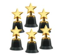 ibasenice 6pcs Mini Star Winner Trophy Cups Plastic Competition Awards for School Sports Events Celebration Trophies Party Prizes and Honor Decorations