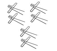 ibasenice 6pcs Music Book Clips Metal Music Note Clamps for Reading Message Clips Stationery for Holding Paper