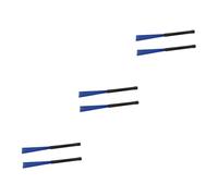 ibasenice 6pcs Nylon Drum Brush Sticks for Jazz Snare Drums Set of Percussion Accessories for Gentle Brushing Sounds in Practice Sessions